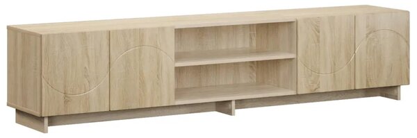 TV stalak 180 x 34 5 x 40 cm Hrast sonoma Konstruirano drvo - Hrast sonoma 179.5 x 34.5 x 40 cm