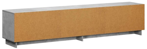 TV stalak 180 x 34 5 x 40 cm Betonska siva Konstruirano drvo - Betonska siva 179.5 x 34.5 x 40 cm