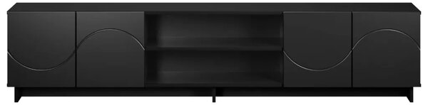 TV stalak 180 x 34 5 x 40 cm Crna Konstruirano drvo - Crna 179.5 x 34.5 x 40 cm