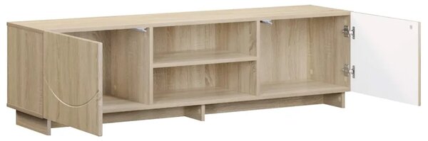 TV stalak 140 x 34 5 x 40 cm Hrast sonoma Konstruirano drvo - Hrast sonoma 140 x 34 5 x 40 cm