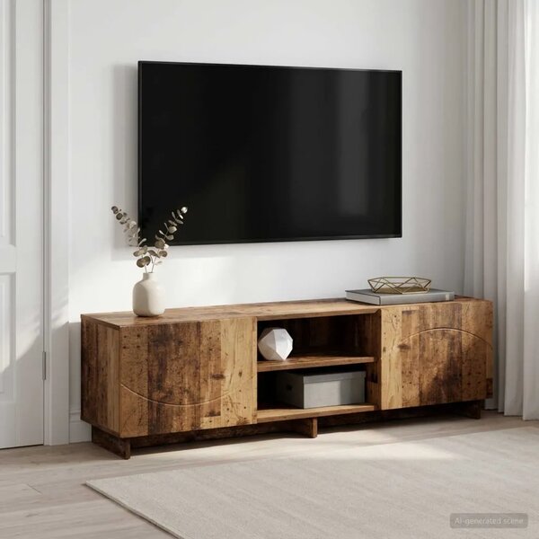 TV stalak 140 x 34 5 x 40 cm Staro drvo Konstruirano drvo - Staro drvo 140 x 34 5 x 40 cm