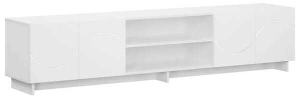 TV stalak 180 x 34 5 x 40 cm Bijela Konstruirano drvo - Bijela 179.5 x 34.5 x 40 cm