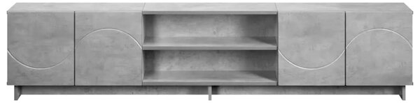 TV stalak 180 x 34 5 x 40 cm Betonska siva Konstruirano drvo - Betonska siva 179.5 x 34.5 x 40 cm