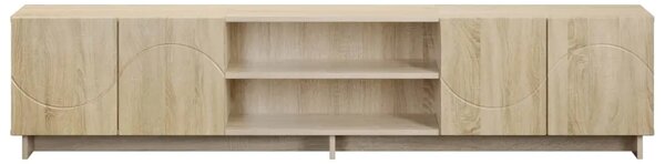 TV stalak 180 x 34 5 x 40 cm Hrast sonoma Konstruirano drvo - Hrast sonoma 179.5 x 34.5 x 40 cm