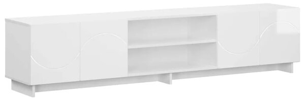 TV stalak 180 x 34 5 x 40 cm Bijela visokog sjaja - Bijela visokog sjaja 179.5 x 34.5 x 40 cm