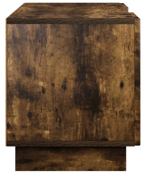 TV stalak 90 x 34.5 x 40 cm Dimljeni hrast Konstruirano drvo - Dimljeni hrast 90 x 34.5 x 40 cm