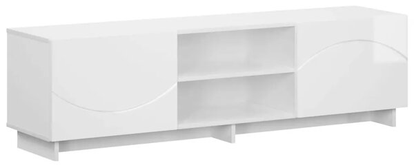 TV stalak 140 x 34 5 x 40 cm Bijela visokog sjaja - Bijela visokog sjaja 140 x 34 5 x 40 cm