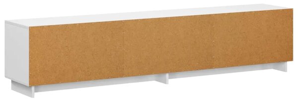 TV stalak 180 x 34 5 x 40 cm Bijela Konstruirano drvo - Bijela 179.5 x 34.5 x 40 cm