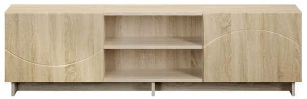 TV stalak 140 x 34 5 x 40 cm Hrast sonoma Konstruirano drvo - Hrast sonoma 140 x 34 5 x 40 cm