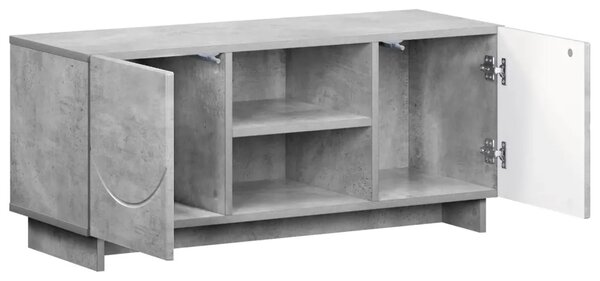 TV stalak 90 x 34 5 x 40 cm Betonska siva Konstruirano drvo - Betonska siva 90 x 34 5 x 40 cm
