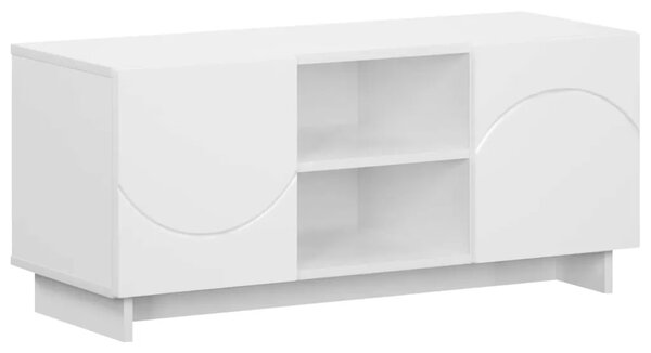 TV stalak 90 x 34 5 x 40 cm Bijela Konstruirano drvo - Bijela 90 x 34 5 x 40 cm