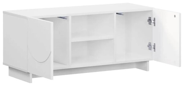 TV stalak 90 x 34.5 x 40 cm Bijela visokog sjaja - Bijela visokog sjaja 90 x 34.5 x 40 cm