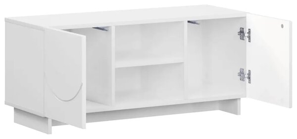 TV stalak 90 x 34 5 x 40 cm Bijela Konstruirano drvo - Bijela 90 x 34 5 x 40 cm