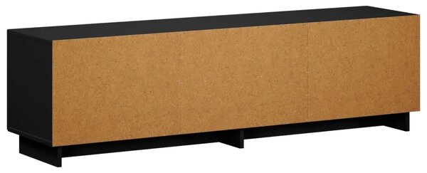 TV stalak 140 x 34.5 x 40 cm Crna Konstruirano drvo - Crna 140 x 34.5 x 40 cm