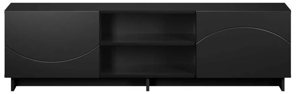TV stalak 140 x 34.5 x 40 cm Crna Konstruirano drvo - Crna 140 x 34.5 x 40 cm