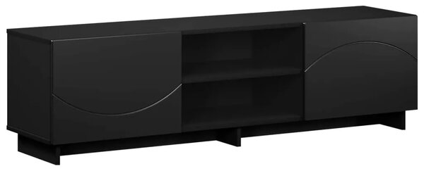 TV stalak 140 x 34.5 x 40 cm Crna Konstruirano drvo - Crna 140 x 34.5 x 40 cm