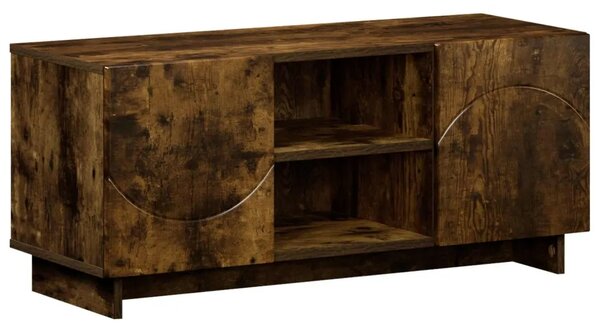 TV stalak 90 x 34.5 x 40 cm Dimljeni hrast Konstruirano drvo - Dimljeni hrast 90 x 34.5 x 40 cm