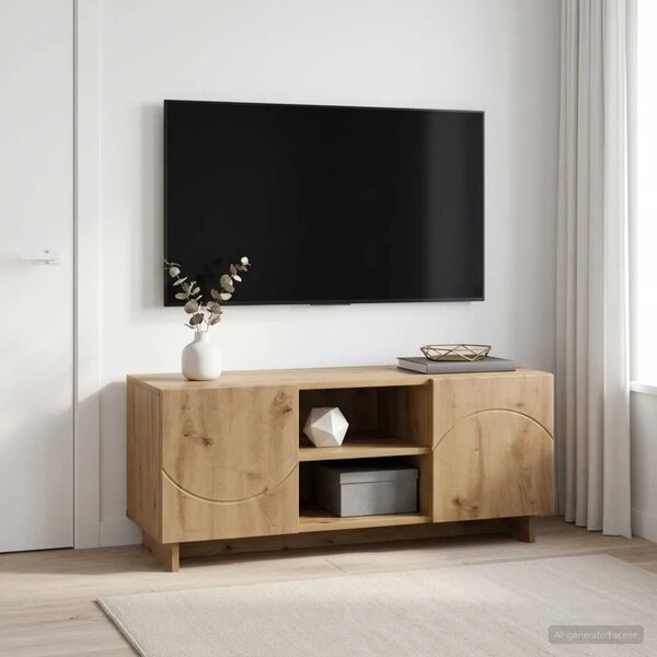 TV stalak 90 x 34 5 x 40 cm Hrast artisan Konstruirano drvo - Hrast artisan 90 x 34 5 x 40 cm
