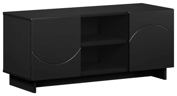 TV stalak 90 x 34 5 x 40 cm Crna Konstruirano drvo - Crna 90 x 34 5 x 40 cm