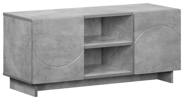 TV stalak 90 x 34 5 x 40 cm Betonska siva Konstruirano drvo - Betonska siva 90 x 34 5 x 40 cm