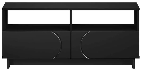 TV stalak 90 x 34 5 x 40 cm Crna Konstruirano drvo - Crna 90 x 34 5 x 40 cm