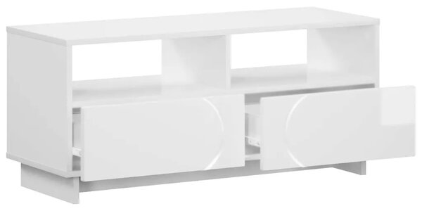 TV stalak 90 x 34.5 x 40 cm Bijela visokog sjaja - Bijela visokog sjaja 90 x 34.5 x 40 cm
