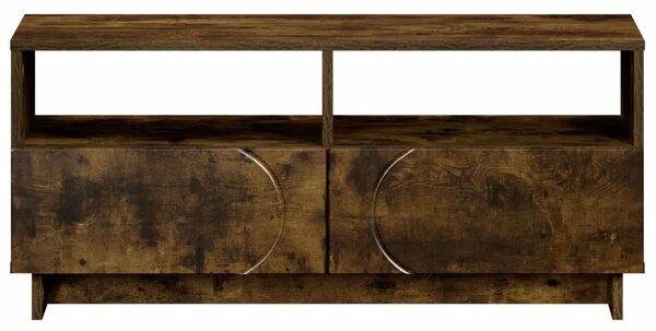TV stalak 90 x 34 5 x 40 cm Dimljeni hrast Konstruirano drvo - Dimljeni hrast 90 x 34 5 x 40 cm