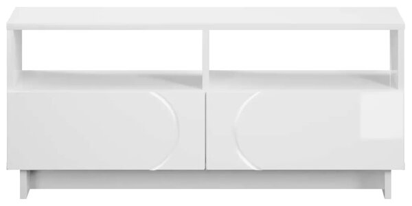 TV stalak 90 x 34.5 x 40 cm Bijela visokog sjaja - Bijela visokog sjaja 90 x 34.5 x 40 cm