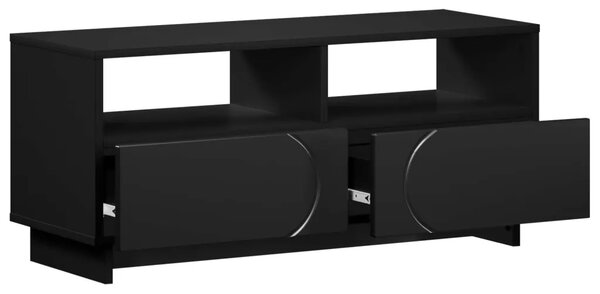 TV stalak 90 x 34 5 x 40 cm Crna Konstruirano drvo - Crna 90 x 34 5 x 40 cm