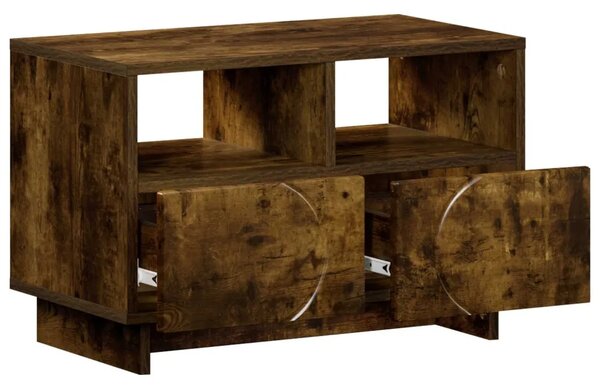 TV stalak 60 x 34.5 x 40 cm Dimljeni hrast Konstruirano drvo - Dimljeni hrast 60 x 34.5 x 40 cm
