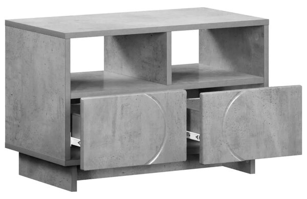 TV stalak 60 x 34.5 x 40 cm Betonska siva Konstruirano drvo - Betonska siva 60 x 34.5 x 40 cm