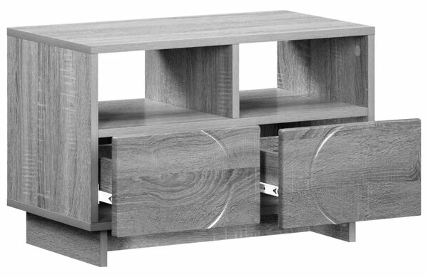 TV stalak 60 x 34 5 x 40 cm Siva Sonoma Konstruirano drvo - Siva Sonoma 60 x 34 5 x 40 cm