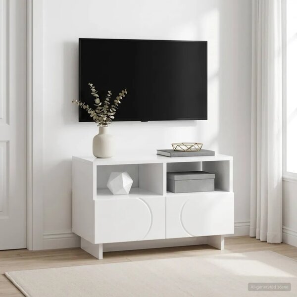 TV stalak 60 x 34.5 x 40 cm Bijela visokog sjaja - Bijela visokog sjaja 60 x 34.5 x 40 cm
