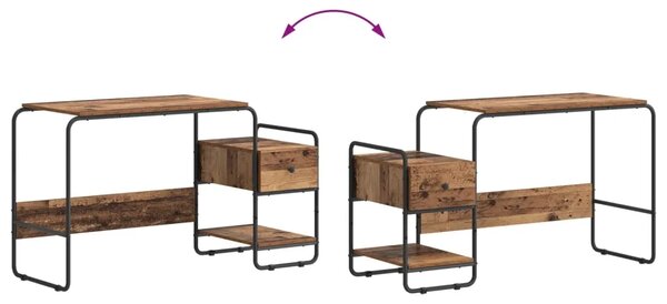 Stol s pohranom Staro drvo 131.5 x 50 x 75.5 cm - Staro drvo