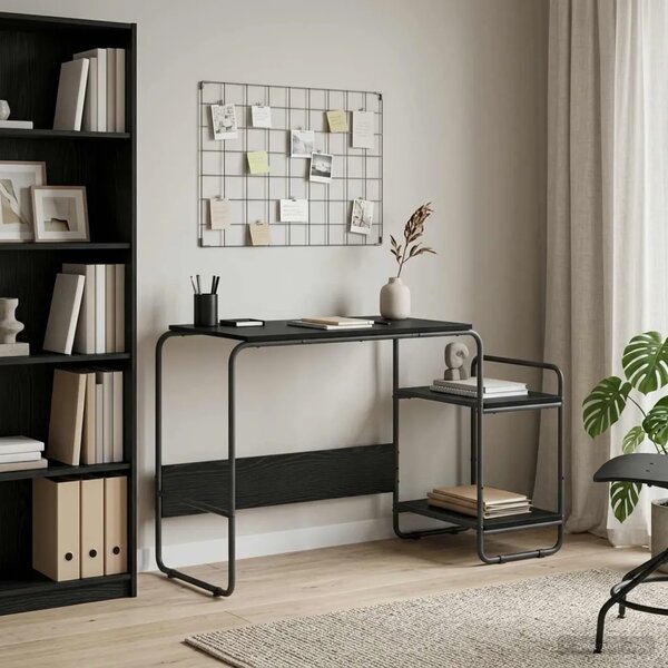 Stol s pohranom Crni hrast 131.5 x 50 x 75.5 cm - Crni hrast