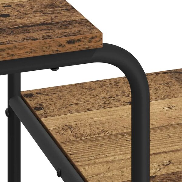 Stol s pohranom Staro drvo 131.5 x 50 x 75.5 cm - Staro drvo