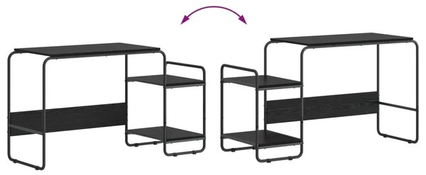Stol s pohranom Crni hrast 131.5 x 50 x 75.5 cm - Crni hrast