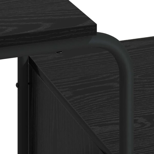 Stol s pohranom Crni hrast 131.5 x 50 x 75.5 cm - Crni hrast