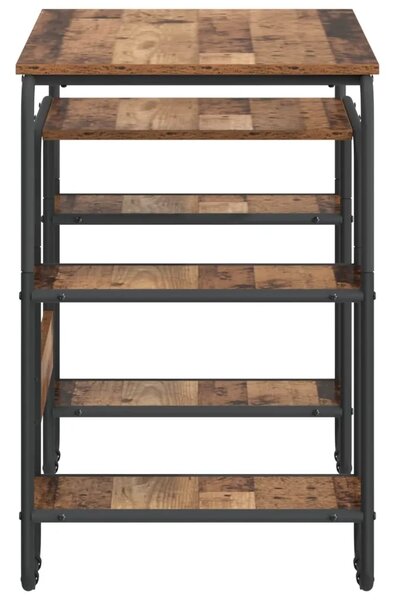 Stol s pohranom Staro drvo 113 5 x 52 x 75 5 cm - Staro drvo