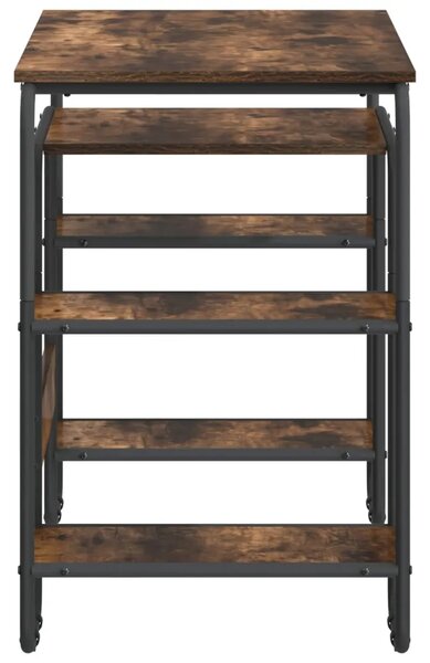 Stol s pohranom Dimljeni hrast 113 5 x 52 x 75 5 cm - Dimljeni hrast