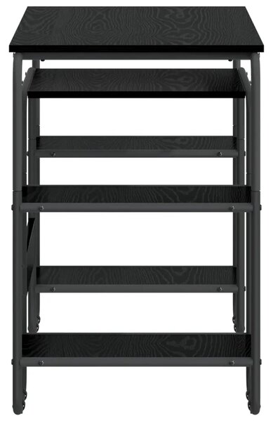 Stol s pohranom Crni hrast 113 5 x 52 x 75 5 cm - Crni hrast