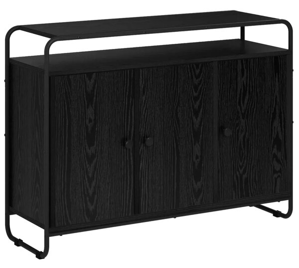 Komoda Crni hrast 102 x 35 x 75 cm Konstruirano drvo - Crni hrast 102 x 35 x 75 cm