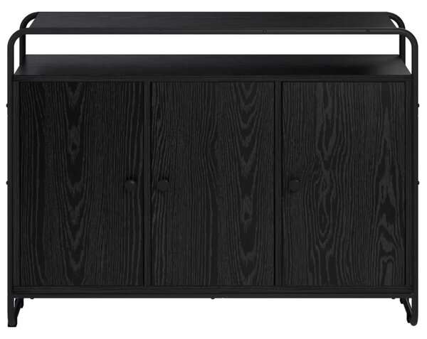Komoda Crni hrast 102 x 35 x 75 cm Konstruirano drvo - Crni hrast 102 x 35 x 75 cm