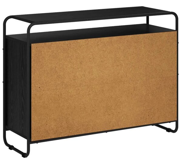 Komoda Crni hrast 102 x 35 x 75 cm Konstruirano drvo - Crni hrast 102 x 35 x 75 cm
