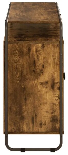 Komoda Dimljeni hrast 102 x 35 x 75 cm Konstruirano drvo - Dimljeni hrast 102 x 35 x 75 cm