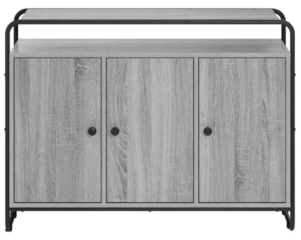 Komoda Siva Sonoma 102 x 35 x 75 cm Konstruirano drvo - Siva Sonoma 102 x 35 x 75 cm