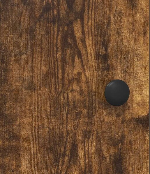 Komoda Dimljeni hrast 68 x 35 x 75 cm Konstruirano drvo - Dimljeni hrast 68 x 35 x 75 cm