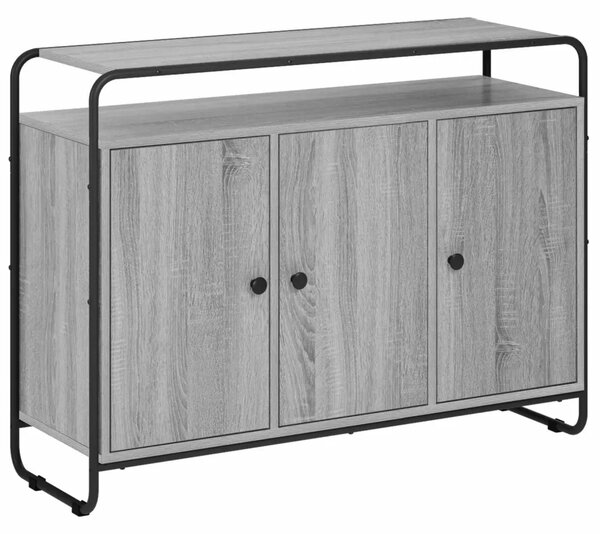 Komoda Siva Sonoma 102 x 35 x 75 cm Konstruirano drvo - Siva Sonoma 102 x 35 x 75 cm