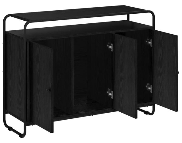 Komoda Crni hrast 102 x 35 x 75 cm Konstruirano drvo - Crni hrast 102 x 35 x 75 cm