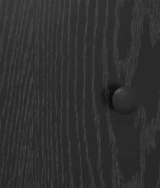 Komoda Crni hrast 102 x 35 x 75 cm Konstruirano drvo - Crni hrast 102 x 35 x 75 cm